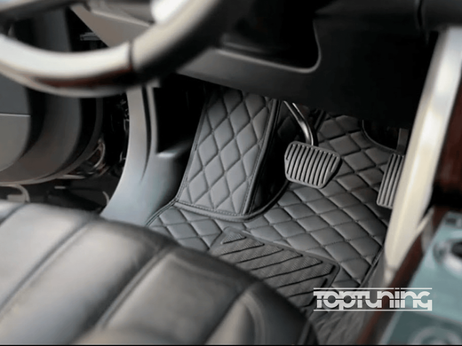 Коврики салона Audi Q7 заменитель кожи (10-15 г.в.) тюнинг фото