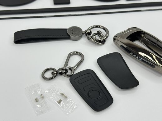 Чехол протектор на ключ для BMW F20 F30 F34 F32 F07 F10 F30 F06 F01 M5 M6 F25 F26 серебристый тюнинг фото