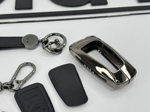 Чехол протектор на ключ для BMW F20 F30 F34 F32 F07 F10 F30 F06 F01 M5 M6 F25 F26 серебристый тюнинг фото