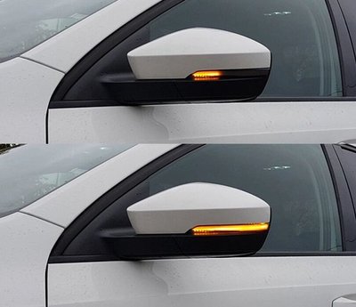 Динамические указатели поворота Skoda Octavia A7 дымчатые тюнинг фото