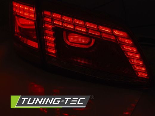 Оптика задняя, фонари на Volkswagen Passat B7 красно-белые универсал тюнинг фото