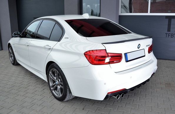 Спойлер BMW F10 стиль М-performance чорний глянсовий (ABS-пластик) тюнінг фото