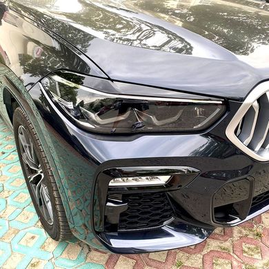 Накладки на фары, реснички BMW X5 G05 под покраску ABS-пластик тюнинг фото
