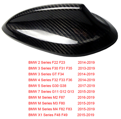 Акулий плавник на крышу BMW F22 F23 F30 F35 F34 F32 G30 G11 F80 F80 F48 Черный тюнинг фото