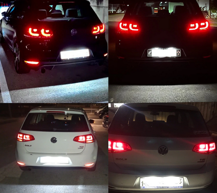 Подсветка номера (LED) VW Golf 4 5 6 7/ Passat B6 B7 CC / Amarok / Arteon / New Beetle тюнинг фото