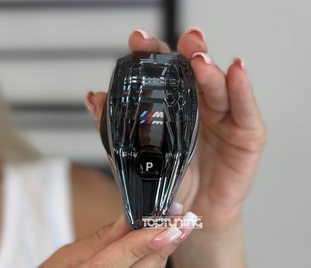 Роскошная хрустальная ручка передач + комплект кнопок BMW X5 G05 / X6 G06 / X7 G07 (логотип M) тюнинг фото