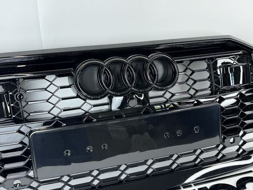 Решетка радиатора Audi A6 C8 стиль RS6 под камеру и радар (2018-...) тюнинг фото