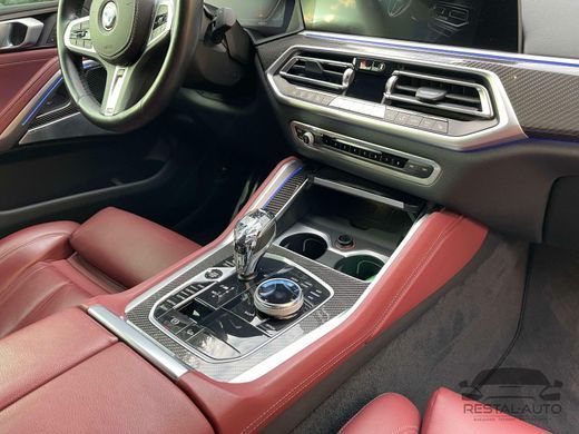 Роскошная хрустальная ручка передач + комплект кнопок BMW X5 G05 / X6 G06 / X7 G07 (логотип M) тюнинг фото