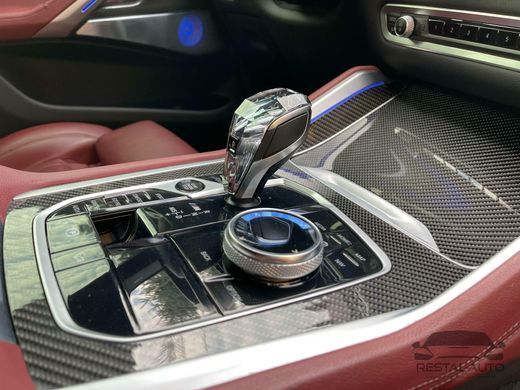 Роскошная хрустальная ручка передач + комплект кнопок BMW X5 G05 / X6 G06 / X7 G07 (логотип M) тюнинг фото