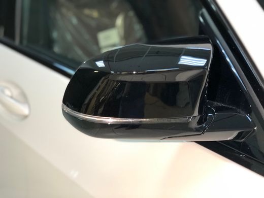 Накладки на зеркала BMW X3 G01 X4 G02 X5 G05 X6 G06 черный глянец тюнинг фото