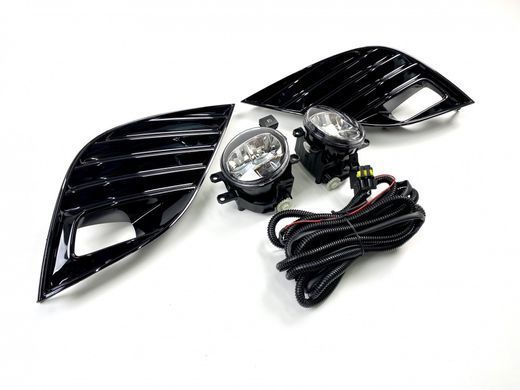Противотуманные фары с рамками Toyota Camry 70 USA SE / XSE LED тюнинг фото