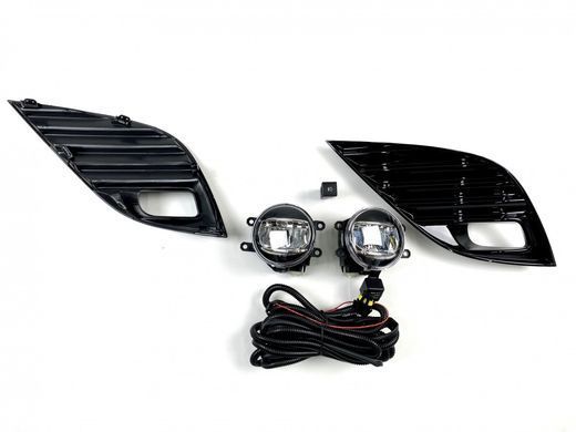 Противотуманные фары с рамками Toyota Camry 70 USA SE / XSE LED тюнинг фото