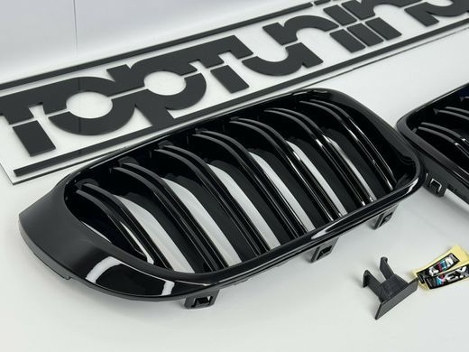 Решетка радиатора BMW X3 F25 (14-17 г.в.) / BMW X4 F26 (14-17 г.в.) М триколор тюнинг фото