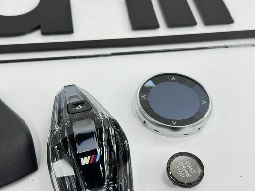 Роскошная хрустальная ручка передач + комплект кнопок BMW X5 G05 / X6 G06 / X7 G07 (логотип M) тюнинг фото