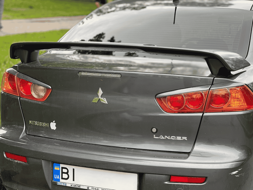 Спойлер багажника Mitsubishi Lancer X Original Design чорний глянець (ABS-пластик) тюнінг фото