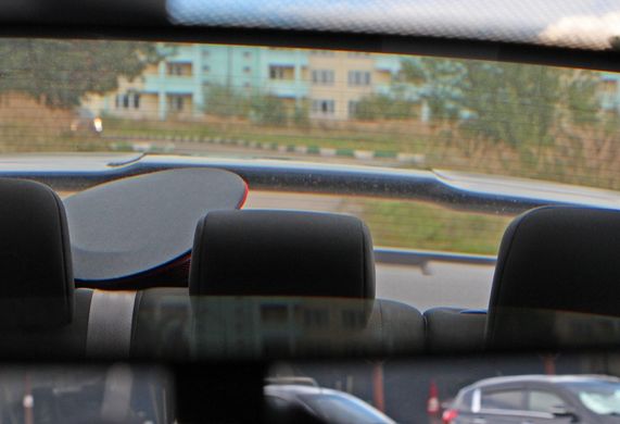 Спойлер багажника Mitsubishi Lancer X Standart Design черный глянец (ABS-пластик) тюнинг фото