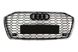 Решетка радиатора Audi A6 C8 стиль RS6 черный глянец + хром (2018-...) тюнинг фото