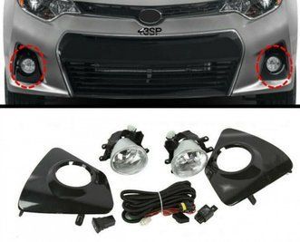 Противотуманные фары с рамками Toyota Corolla S SE (13-16 г.в.) тюнинг фото