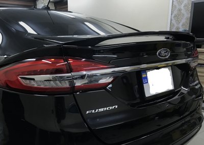 Спойлер багажника Ford Fusion / Mondeo MK5 черный глянец тюнинг фото