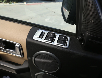 Накладки панели стеклоподъемника Land Rover Sport L320 / Discovery 3 тюнинг фото