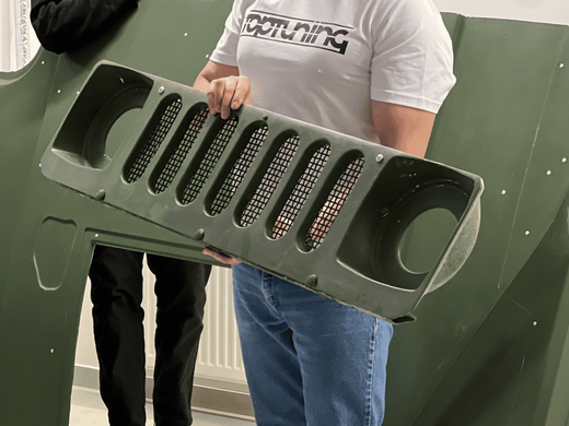 Решетка радиатора на HUMMER M998 HMMWV тюнинг фото