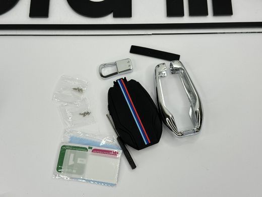 Чехол протектор на ключ BMW G11 G12 G30 G31 X3 G01 X4 G02 X5 G05 X7 G07 хром тюнінг фото
