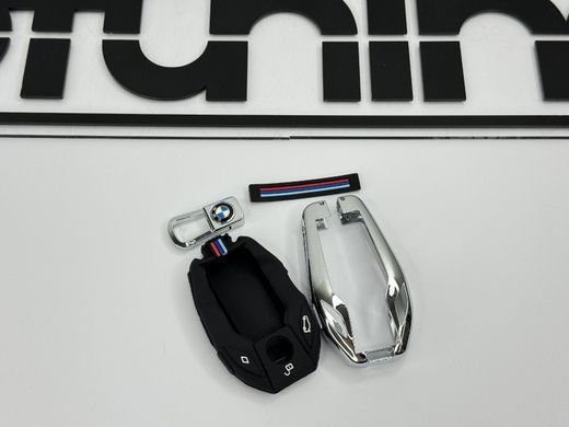 Чехол протектор на ключ BMW G11 G12 G30 G31 X3 G01 X4 G02 X5 G05 X7 G07 хром тюнінг фото