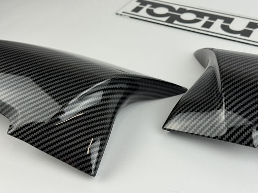 Накладки на зеркала BMW F20 F21 F22 F23 F30 F31 F32 F33 F34 X1 E84 стиль Performance под карбон тюнинг фото