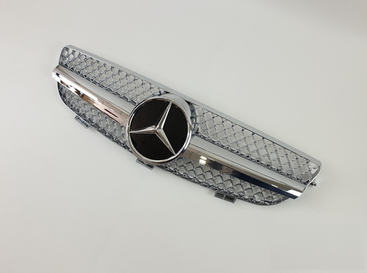 Решітка радіатора Mercedes W209 стиль SL Chrome тюнінг фото