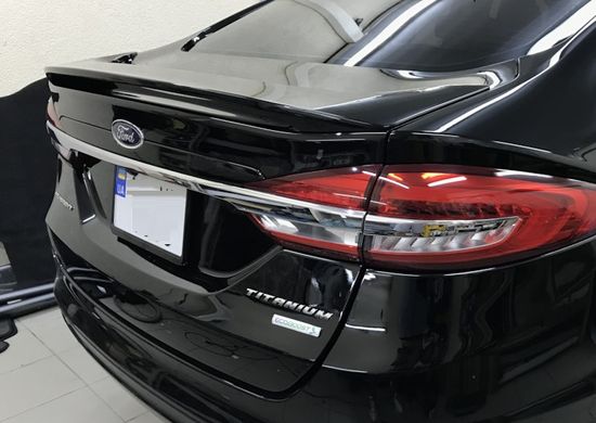 Спойлер багажника Ford Fusion / Mondeo MK5 чорний глянець тюнінг фото