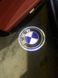 Підсвічування дверей з логотипом авто БМВ (синя) тюнінг фото