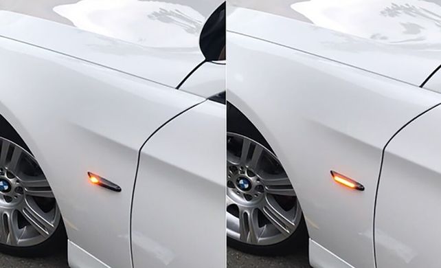 Динамічний світлодіодний покажчик повороту BMW тюнінг фото