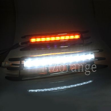 Денні ходові вогні для VW Touareg з функцією покажчиків повороту (10-14 р.в.) тюнінг фото