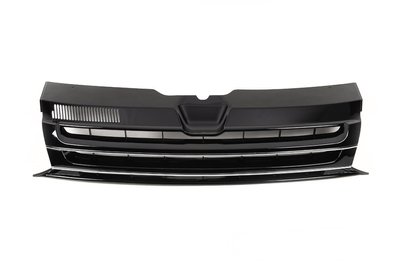 Решетка радиатора без значка Volkswagen T5 черная ABS-пластик (10-15 г.в.) тюнинг фото