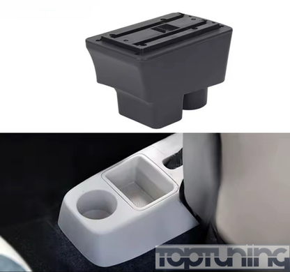 Авомобільний підлокотник, органайзер з USB портами для Skoda Fabia (2008-2014) тюнінг фото