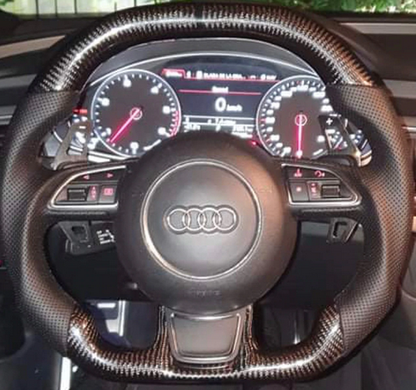 Руль для Audi A1 A2 A3 A4L A5 A6 A6L A7 A8 Q3 Q5L Q7 TT, карбон тюнинг фото