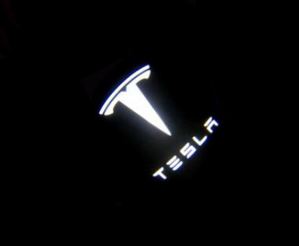Підсвічування дверей Tesla Model S / Model X / Model 3 з логотипом тюнінг фото