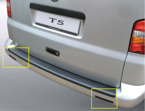 Світлодіодні відбивачі в задній бампер VW T5 димчасті (03-10 р.в.) тюнінг фото