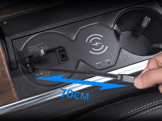 Бездротова автомобільна зарядка Audi A6 C8 з портом Type-C та швидкою зарядкою тюнінг фото