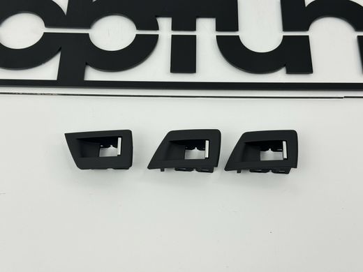 Внутрішні ручки дверей + панель склопідіймача BMW F10 / F11 LHD чорні тюнінг фото