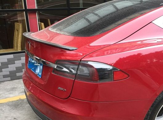 Спойлер на Tesla Model S стиль S ABS-пластик тюнинг фото