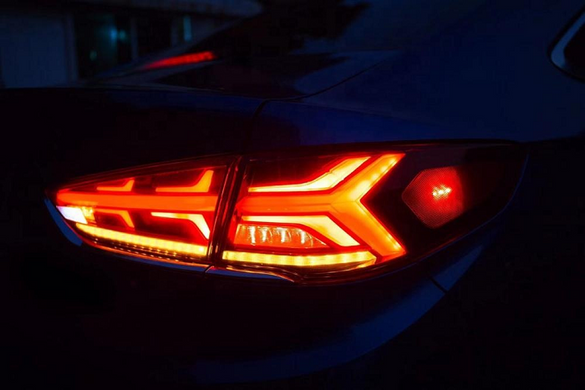 Оптика задня, ліхтарі на Hyundai Sonata Full Led (2017-...) тюнінг фото