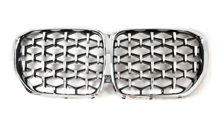 Решетка радиатора на BMW X5 G05 стиль Diamond хром тюнинг фото