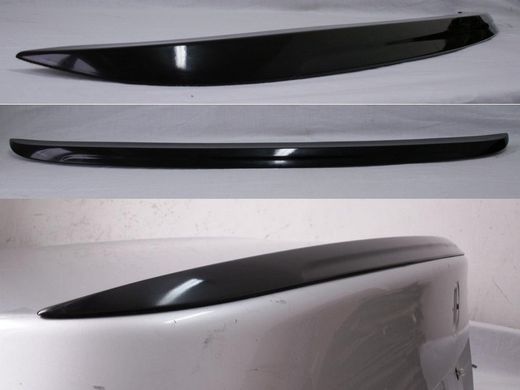 Спойлер багажника БМВ Е60 стиль М5 черный глянцевый (ABS-пластик) тюнинг фото