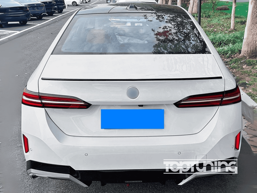 Спойлер на BMW 5 серии G60 i5 MP Style черный глянцевый ABS-пластик 2024+  тюнинг фото