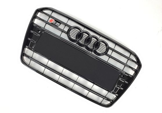 Решітка радіатора Ауді A5 S5 повністю чорна (12-16 р.в.) тюнінг фото