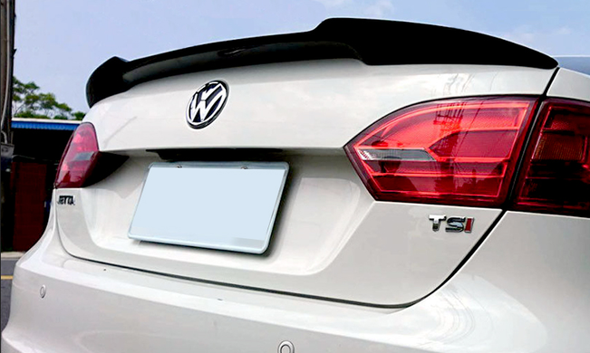 Спойлер багажника Volkswagen Jetta 6 стиль М4 (ABS-пластик) тюнінг фото