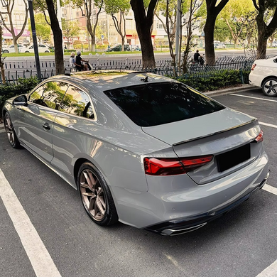 Спойлер на Audi A5 Coupe стиль S5 чорний глянсовий ABS-пластик (2016-...) тюнінг фото