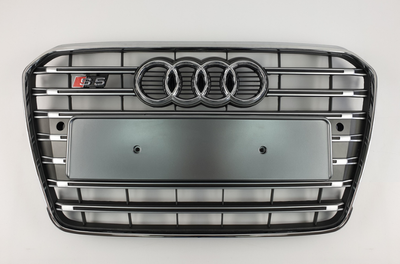 Решітка радіатора Ауді A5 S5 срібло + хром (12-16 г.в.) тюнінг фото
