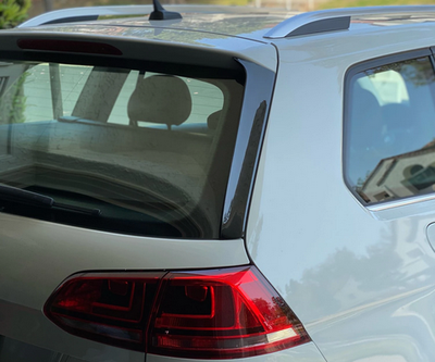 Боковые спойлеры на заднее стекло Volkswagen Golf 7 R универсал тюнинг фото